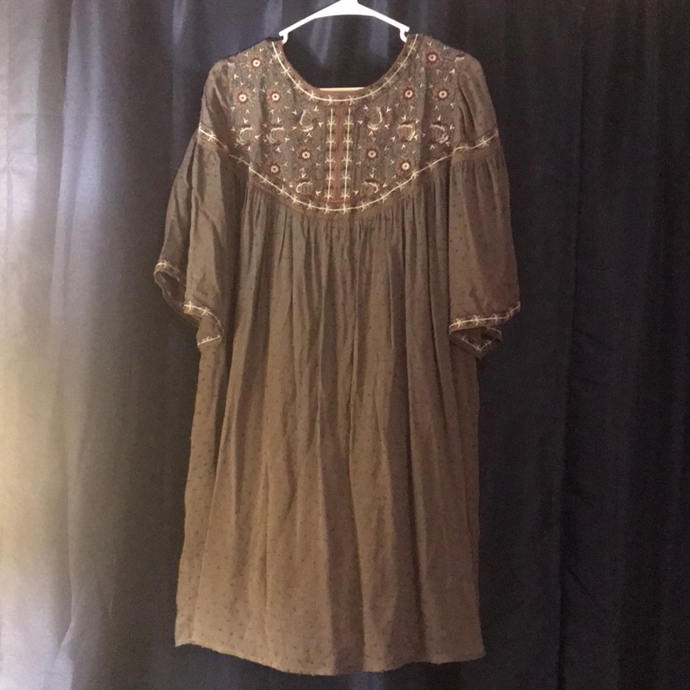 Embroidered boutique dress